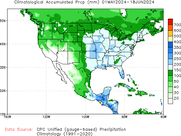 May to current Normal Precipitation (millimeters)