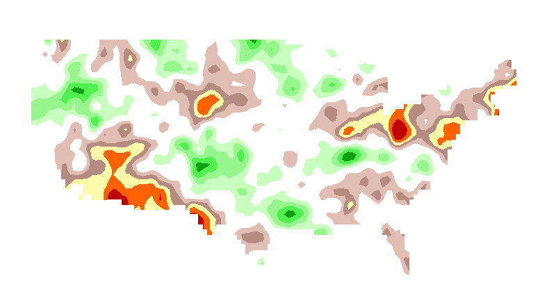 SPI 12 month CFSv2 Standardized Precipitation Index Outlook Lead 1