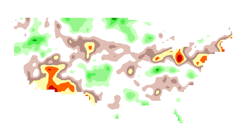 SPI 12 month CFSv2 Standardized Precipitation Index Outlook Lead 2