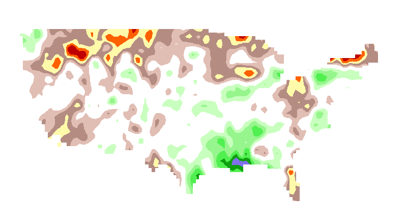 SPI 12 month GEM_NEMO Standardized Precipitation Index Outlook Lead 1