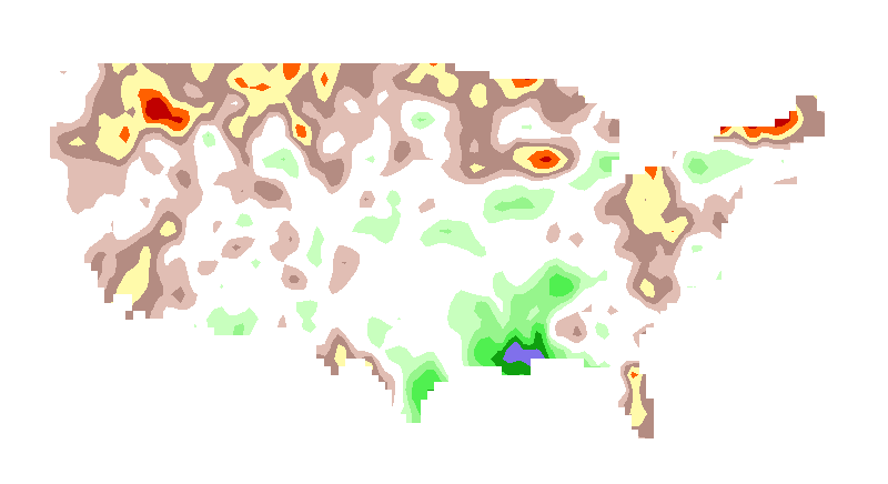 SPI 12 month GEM_NEMO Standardized Precipitation Index Outlook Lead 2