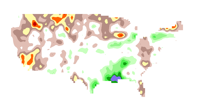 SPI 12 month GEM_NEMO Standardized Precipitation Index Outlook Lead 3