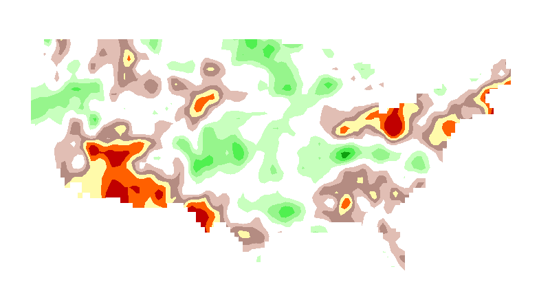 SPI 12 month NASA Standardized Precipitation Index Outlook Lead 1