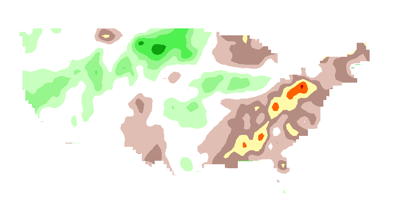 SPI 3 month GEM_NEMO Standardized Precipitation Index Outlook Lead 2