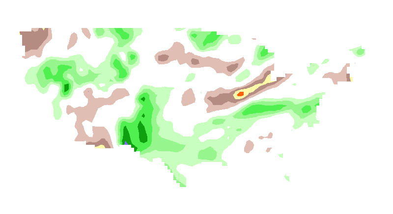 SPI 3 month GFDL Standardized Precipitation Index Outlook Lead 1