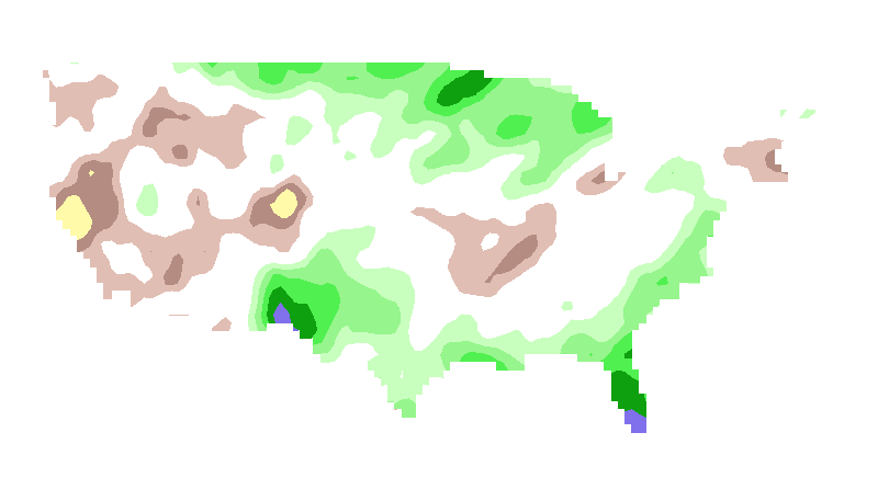 SPI 3 month GFDL Standardized Precipitation Index Outlook Lead 2