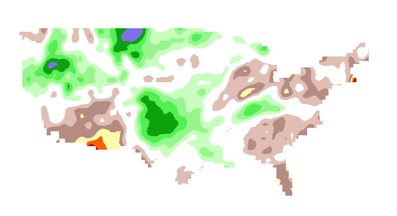 SPI 6 month CFSv2 Standardized Precipitation Index Outlook Lead 1