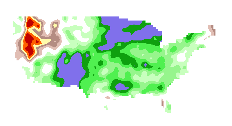 SPI 6 month CanCM4i Standardized Precipitation Index Outlook Lead 3