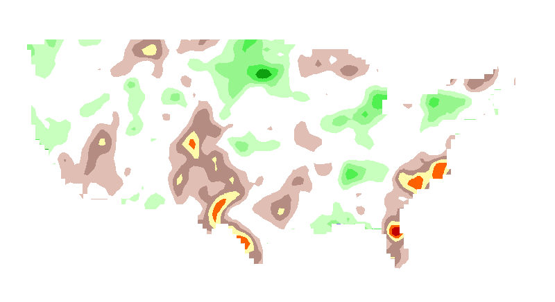 SPI 6 month GEM_NEMO Standardized Precipitation Index Outlook Lead 3