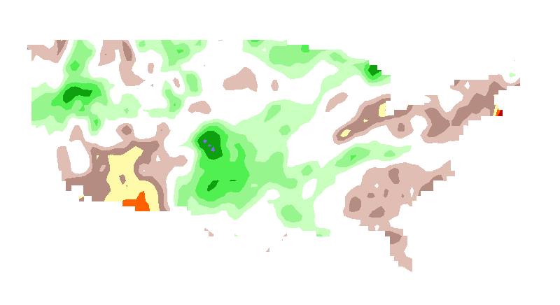 SPI 6 month GFDL Standardized Precipitation Index Outlook Lead 1