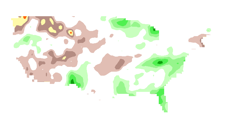 SPI 6 month GFDL Standardized Precipitation Index Outlook Lead 3