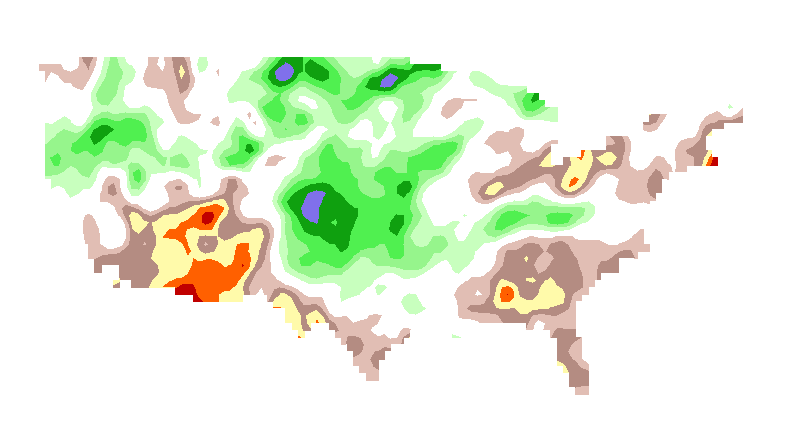 SPI 6 month NASA Standardized Precipitation Index Outlook Lead 1