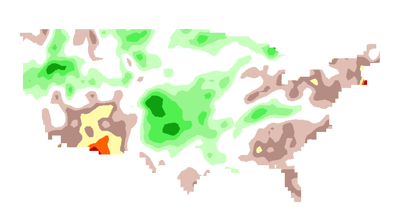 SPI 6 month Ensemble Standardized Precipitation Index Outlook Lead 1