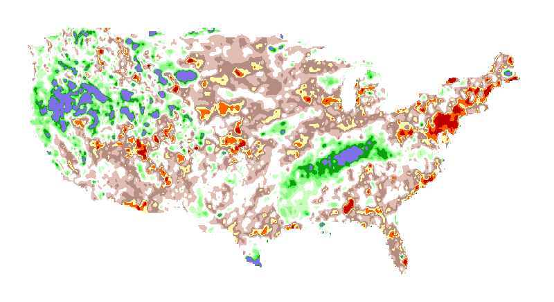 3 Month Runoff Index Mosaic