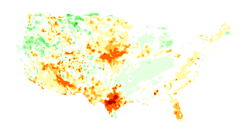 NOAH Soil Moisture Profile Anomaly 100 to 200 centimeters