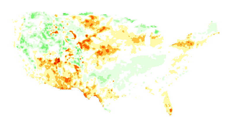 NOAH Soil Moisture Profile Anomaly 10 to 40 centimeters