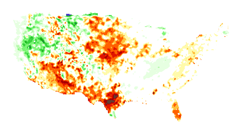 Total Soil Moisture Anomaly NOAH