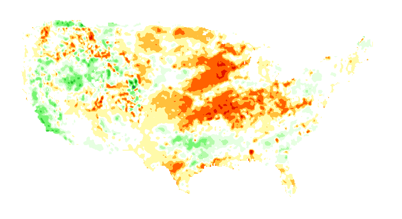 MOSAIC Soil Moisture Profile Anomaly 10 to 40 centimeters