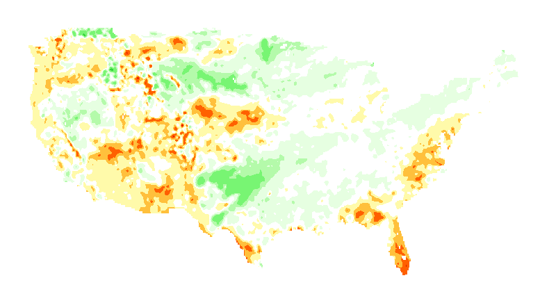 NOAH Soil Moisture Profile Anomaly 0 to 10 centimeters