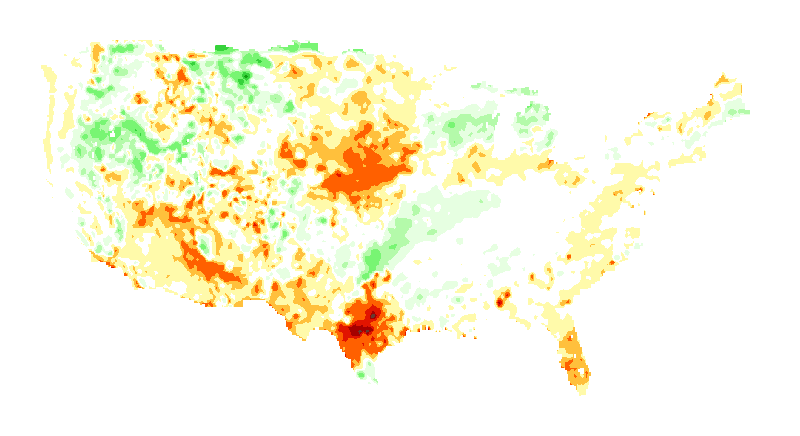 NOAH Soil Moisture Profile Anomaly 100 to 200 centimeters