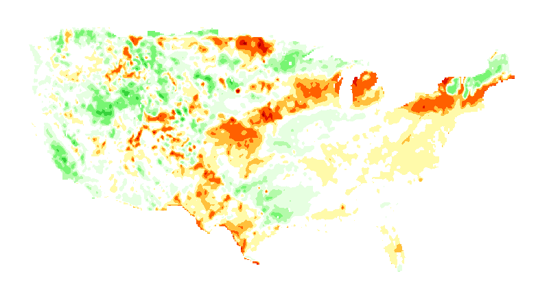 NOAH Soil Moisture Profile Anomaly 40 to 100 centimeters