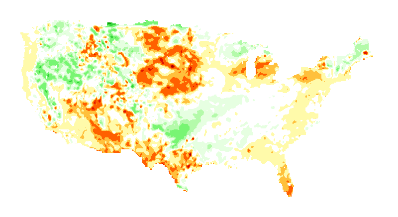 NOAH Soil Moisture Profile Anomaly 40 to 100 centimeters