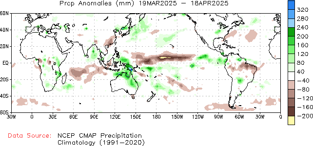 Precipitation Anomaly 30-Day