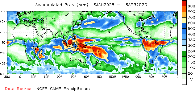 Precipitation Total 90-Day