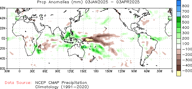 Precipitation Anomaly 90-Day