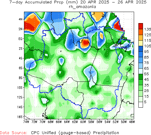 7-Day Total Precipitation (mm)