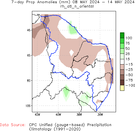 7-Day Anomaly Precipitation (mm)