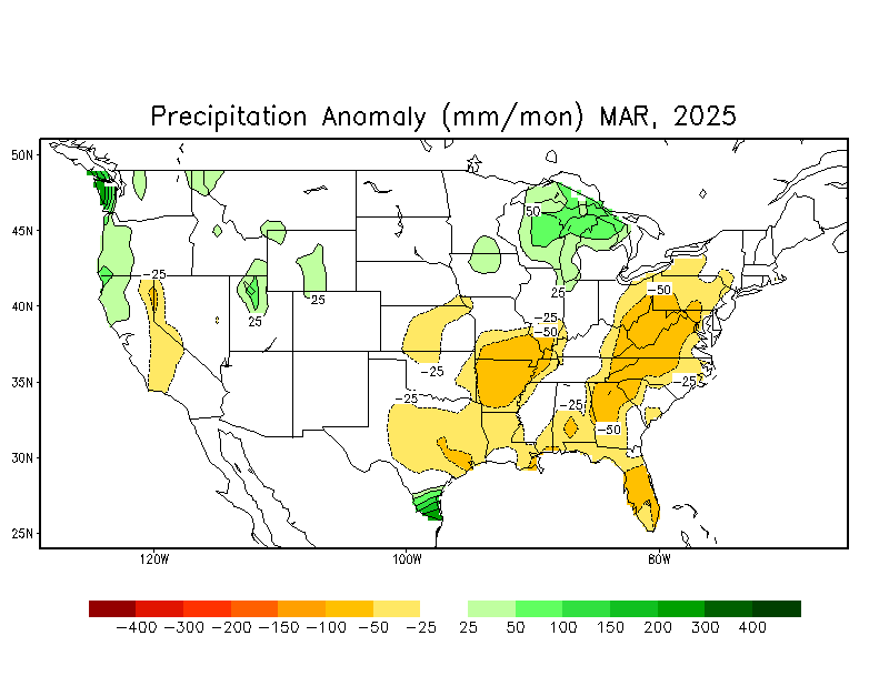 Precipitation Departure from Normal image