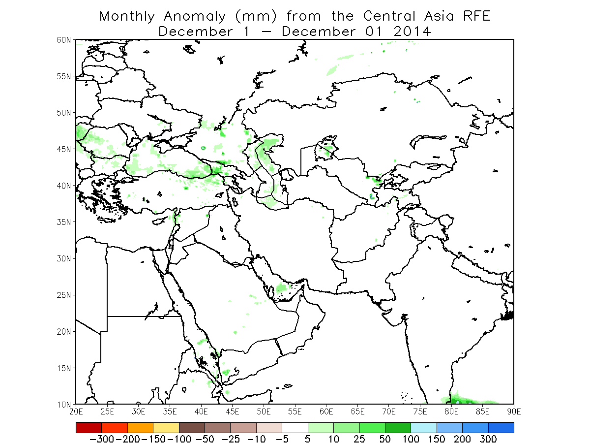 Month To Date Anomaly