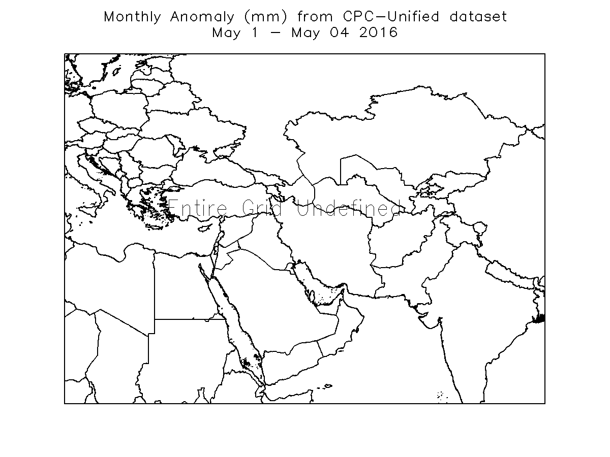 Month To Date Anomaly