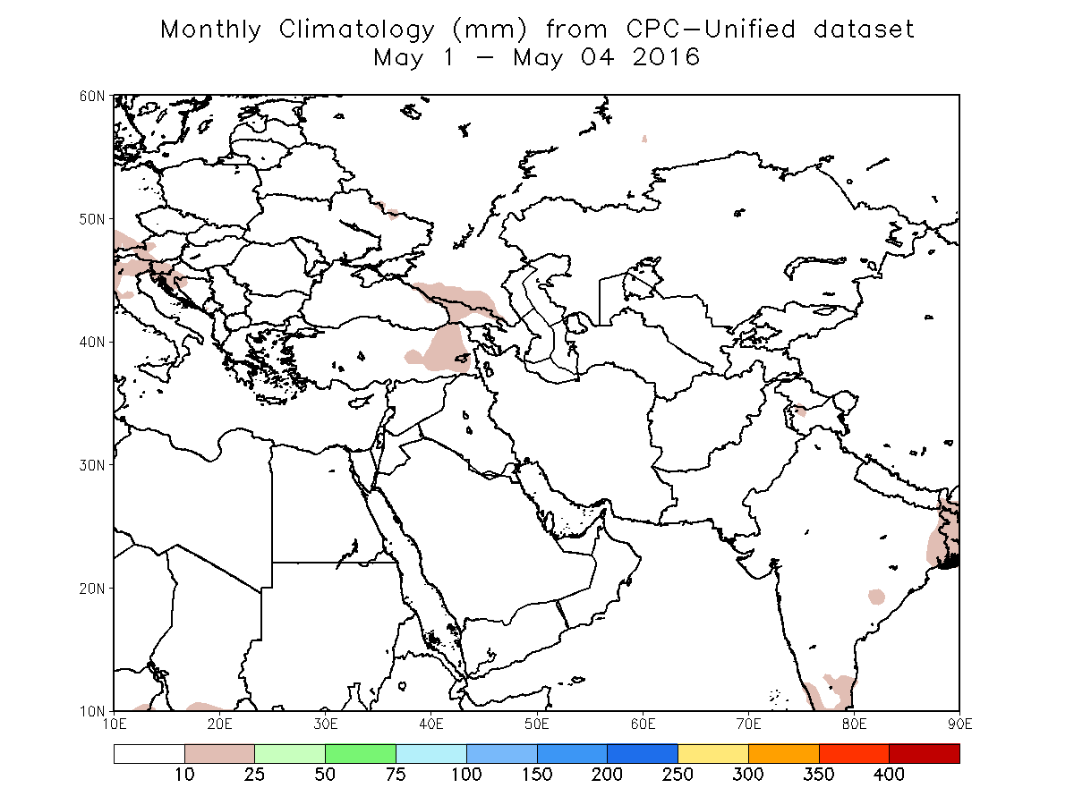 Month To Date Climatology