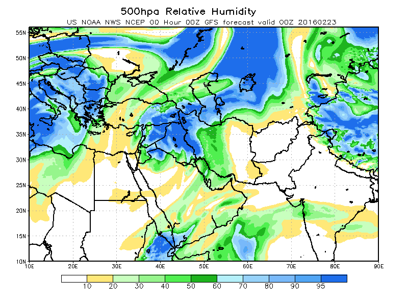 500hpa Relative Humidity