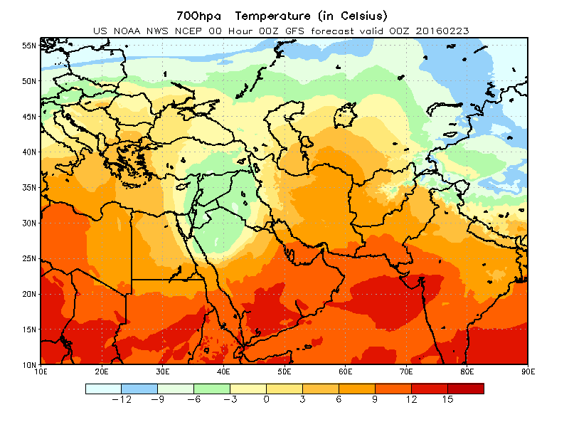 700hpa Temperature