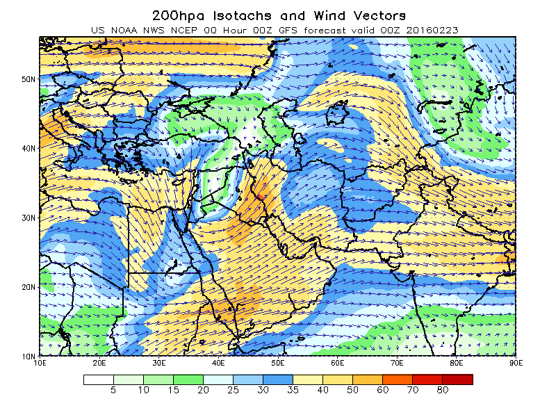 200hpa Winds