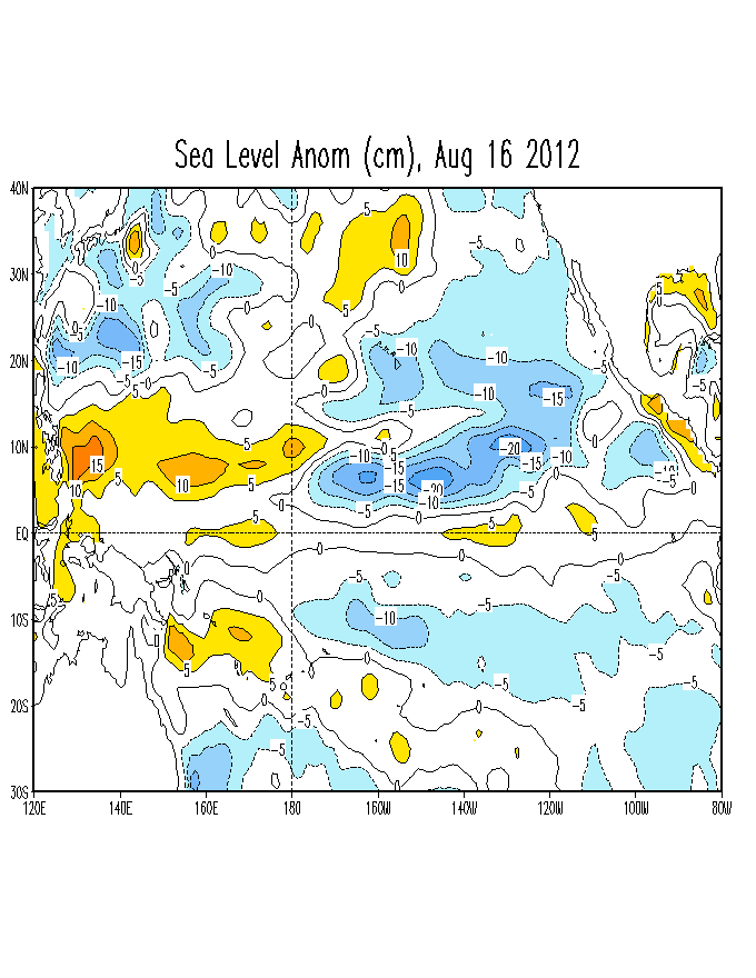 global map of higher sea level anomalies