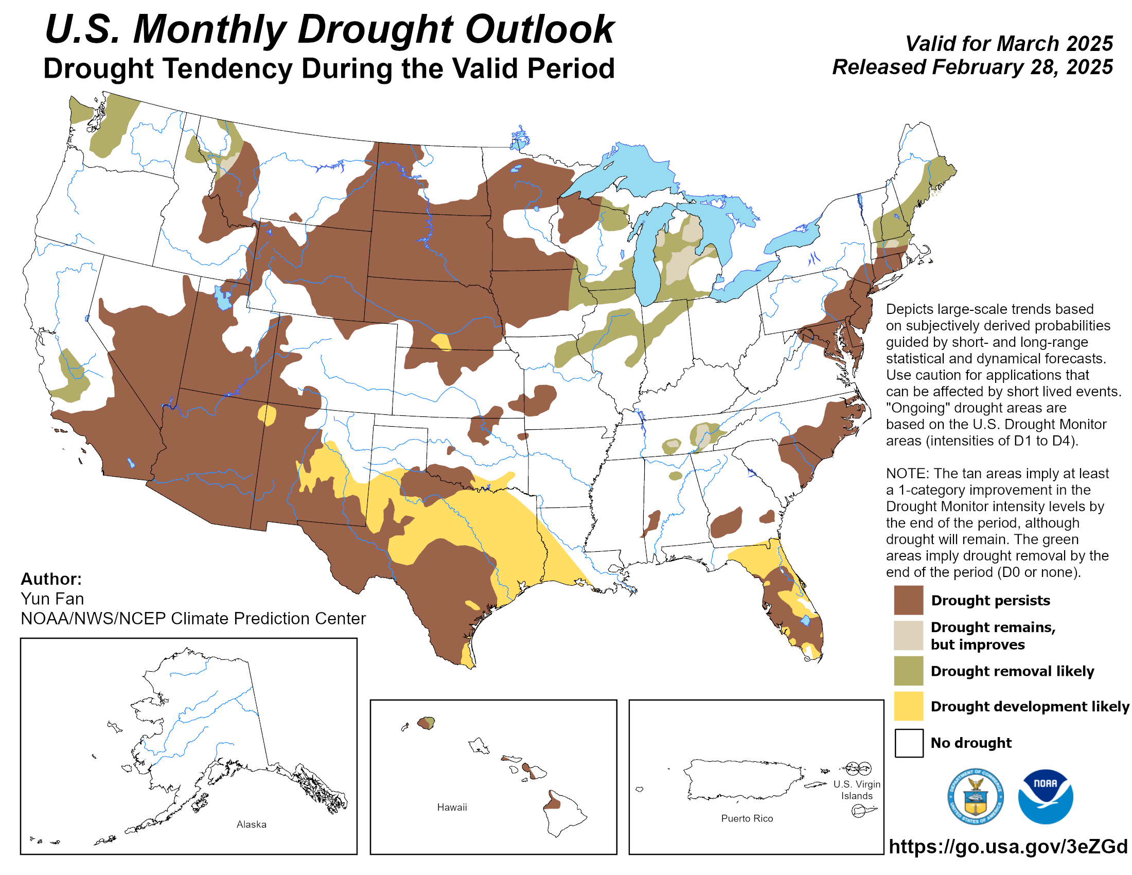 Monthly drought outlook