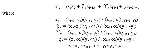 formula defining bilinear interpolation