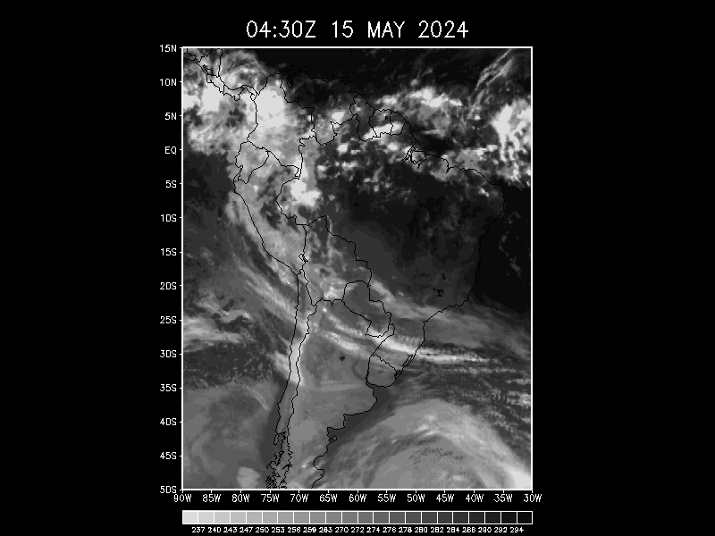 Satellite animations for South America