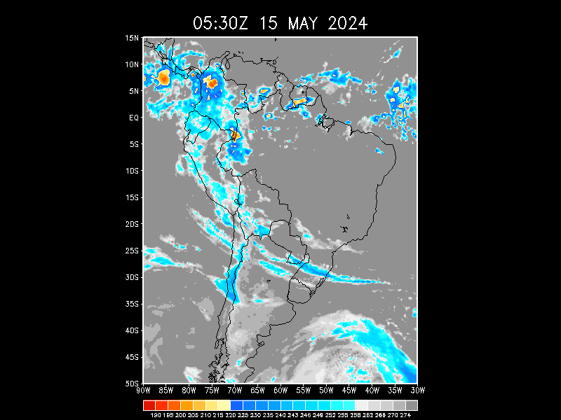 Satellite animations for South America