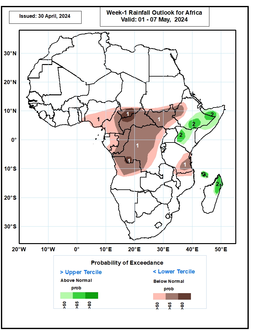 Africa weather forecast