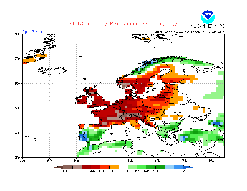 euPrecMonInd1 Noaa Mevsimsel Tahminler 