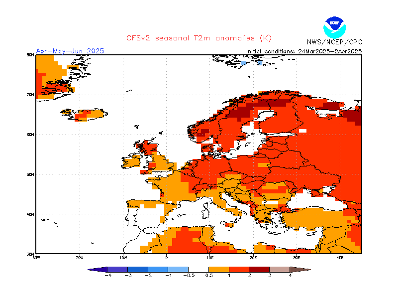 Anomalia temperatura 2m (NCEP/CPC)