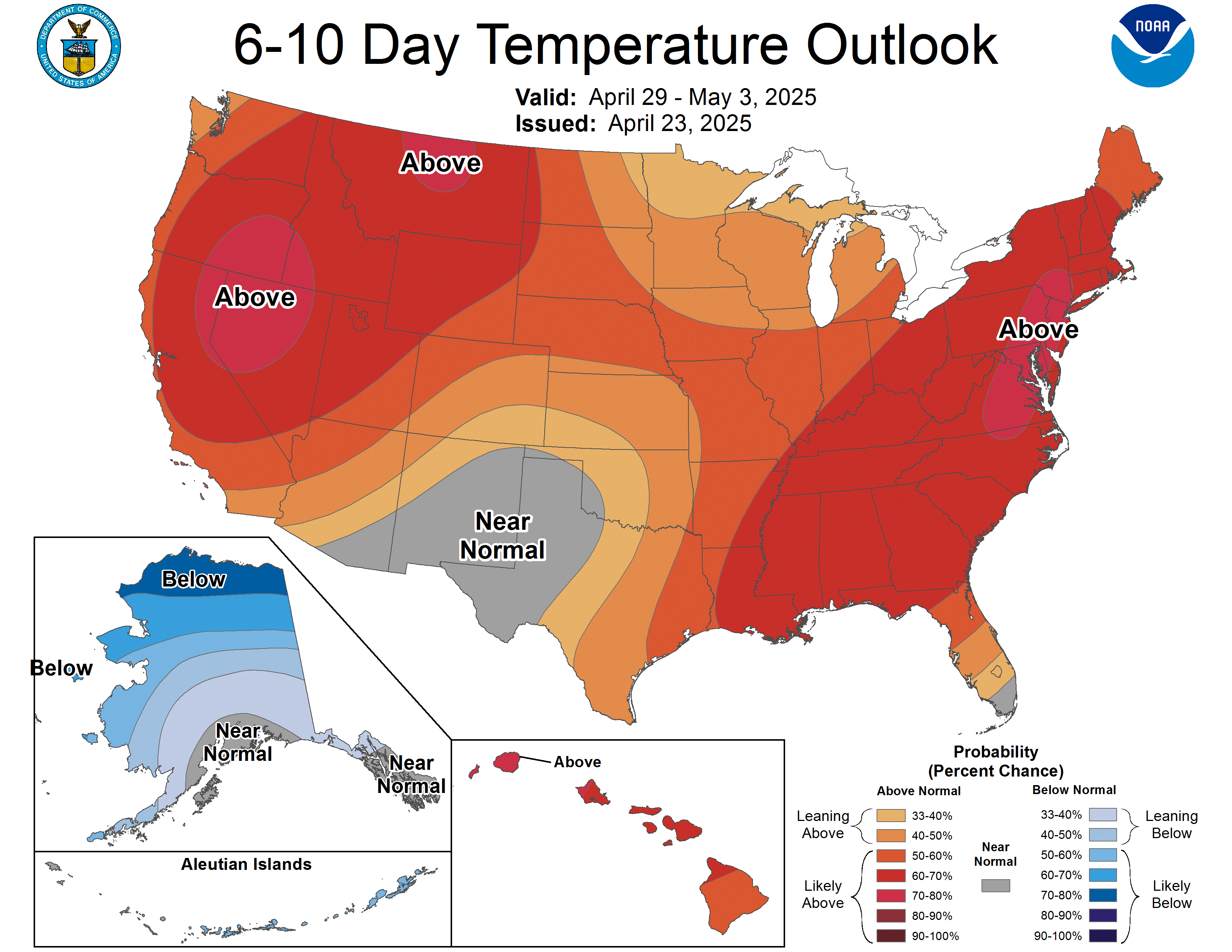 6 - 10 Day Temperature Outlook