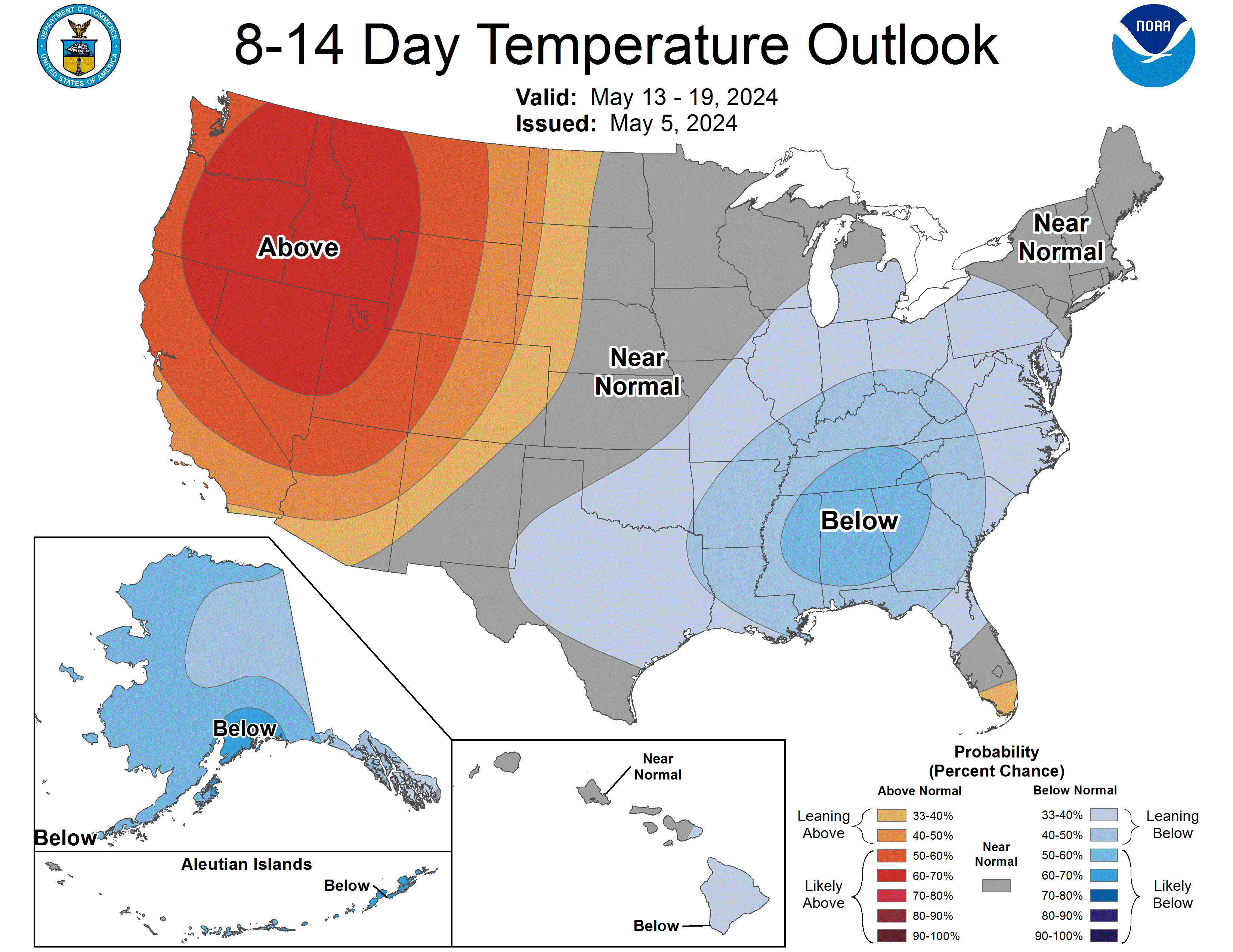 8-14 day temperature outlook is COLD for Colorado. Image: NOAA Today