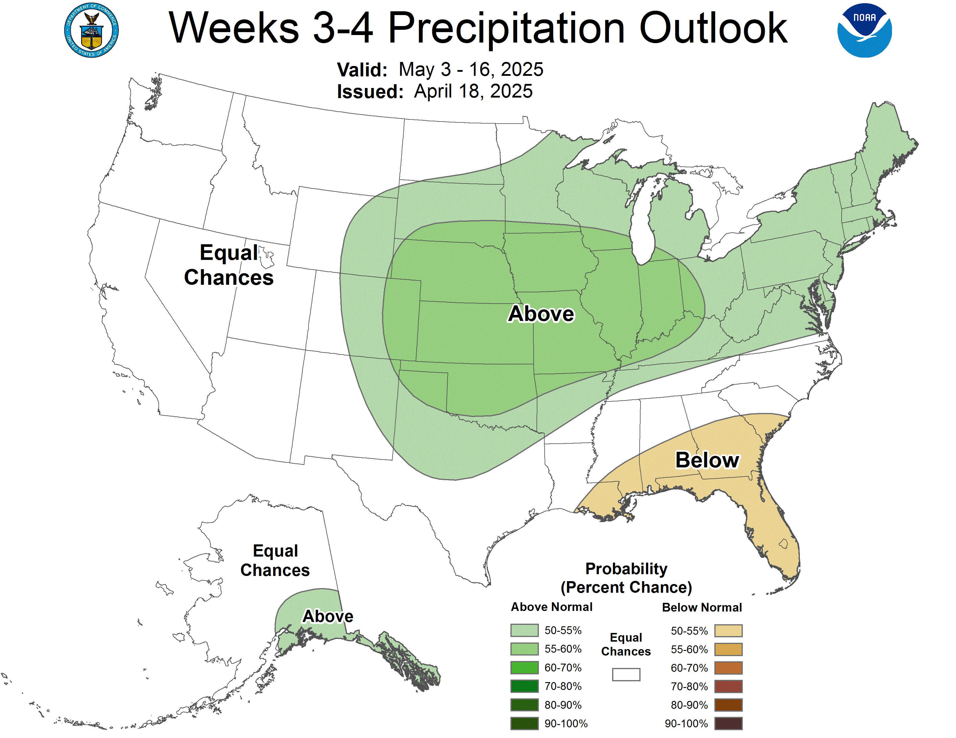 Weeks 3 and 4 Experimental Forecast.