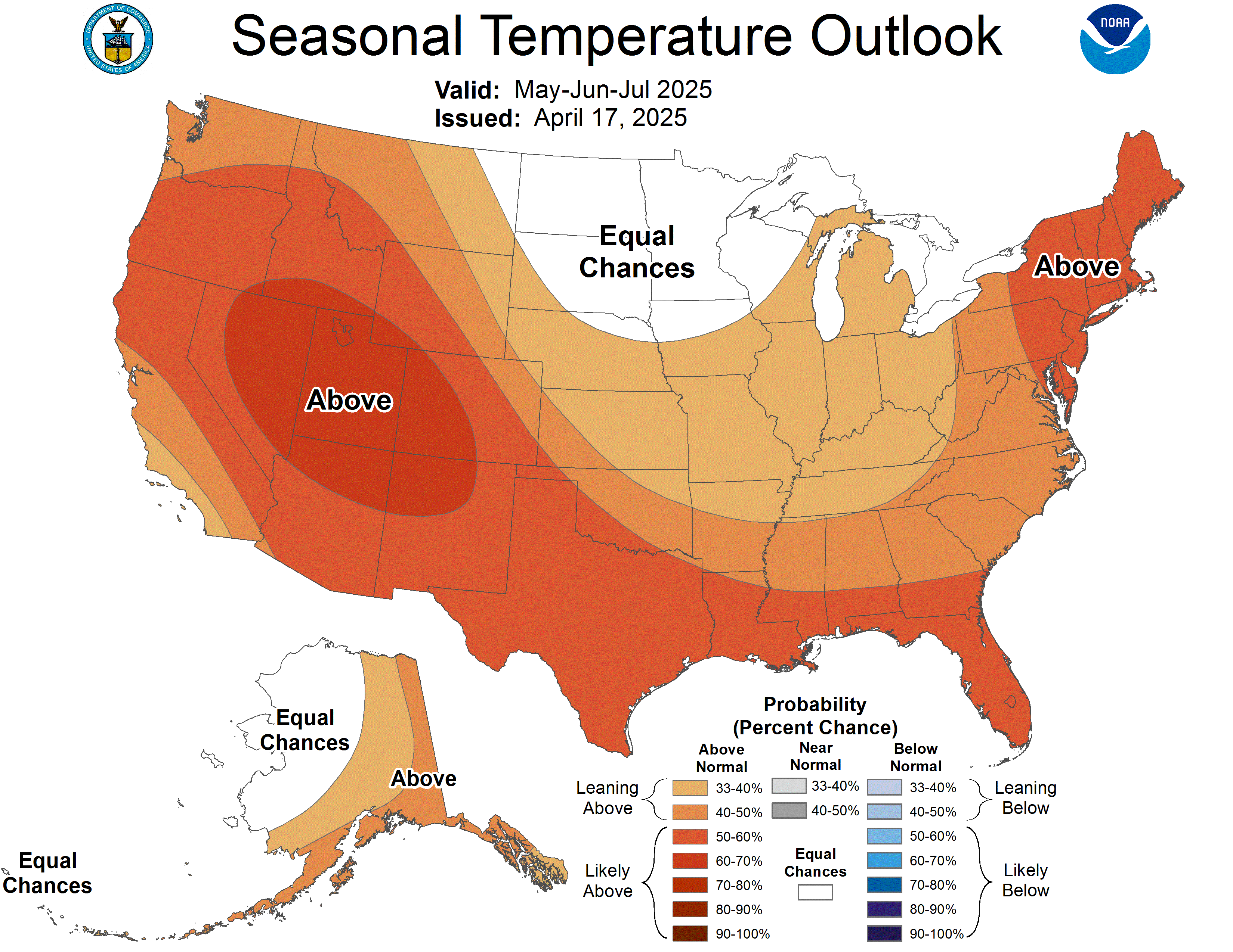 Three Month Outlook Temperature